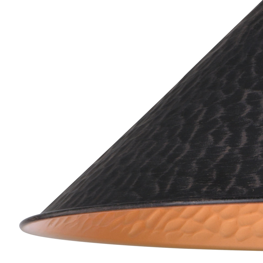 Vaxcel Lighting T0667 Outland One Light Outdoor Semi Flush Mount Outdoor Black