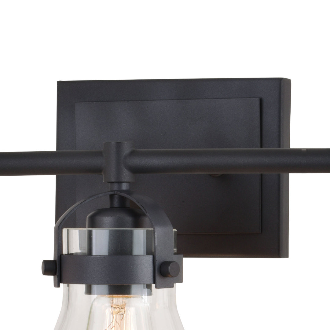 Vaxcel Mason W0412 Bath Vanity Light 23 in. wide - Charcoal Black