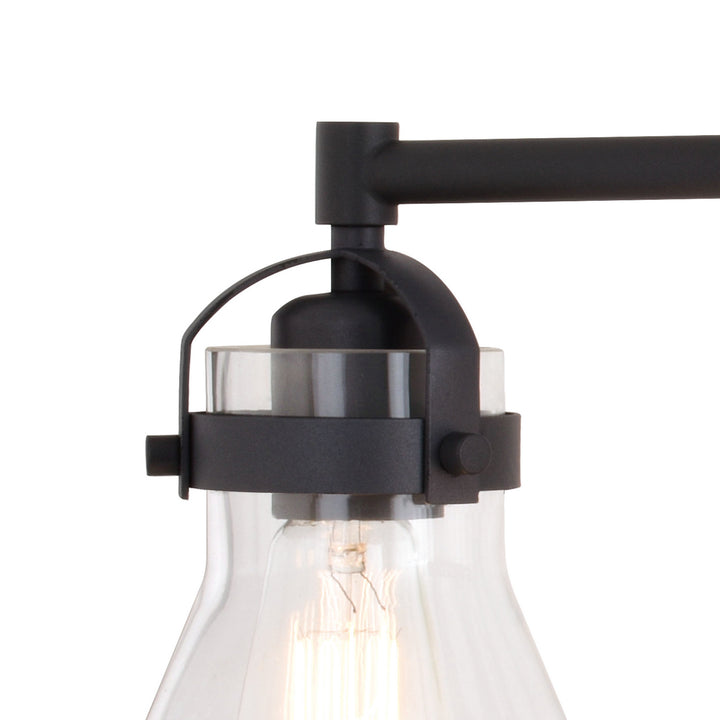 Vaxcel Mason W0413 Bath Vanity Light 33 in. wide - Charcoal Black