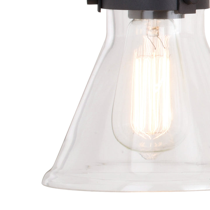 Vaxcel Mason W0413 Bath Vanity Light 33 in. wide - Charcoal Black
