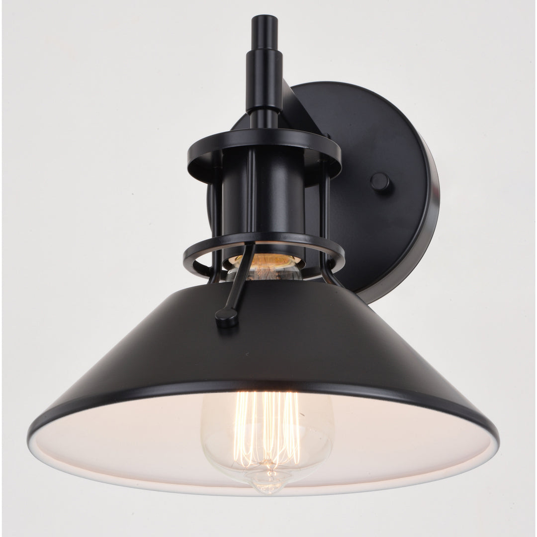 Vaxcel Canton W0415 Wall Light - Black and Matte White