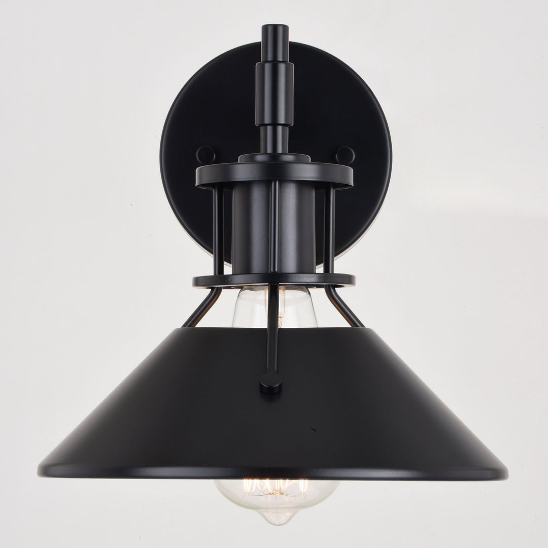 Vaxcel Canton W0415 Wall Light - Black and Matte White
