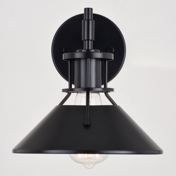 Vaxcel Canton W0415 Wall Light - Black and Matte White