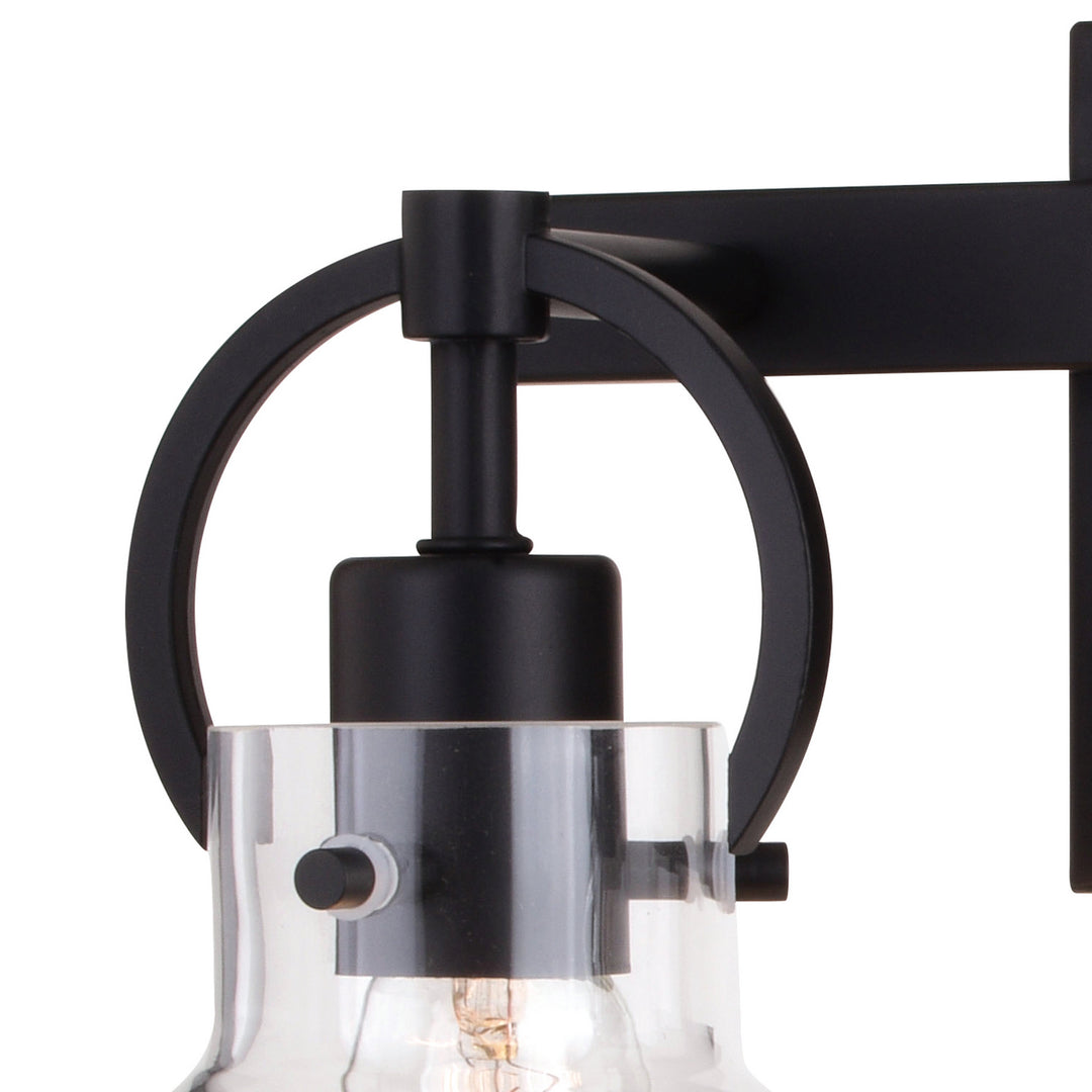 Vaxcel Ogden W0417 Bath Vanity Light 17 in. wide - Matte Black