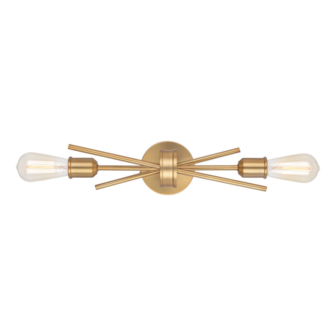 Vaxcel Estelle W0420 Wall Light - Natural Brass