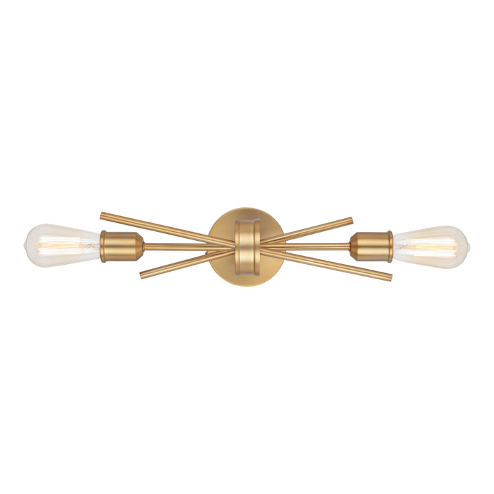 Vaxcel Estelle W0420 Wall Light - Natural Brass
