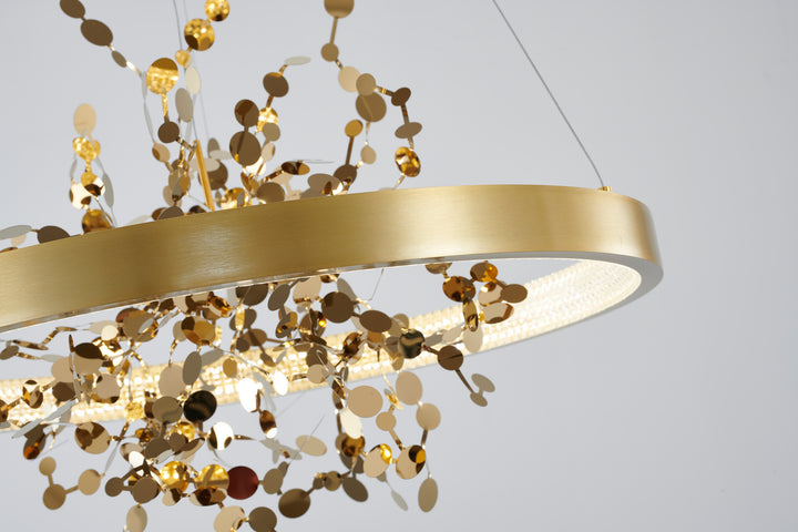 Bethel International GL351C24G3K Chandelier Light - Sand Gold