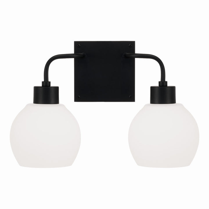 Capital Tanner 120021MB-540 Bath Vanity Light 15 in. wide - Matte Black