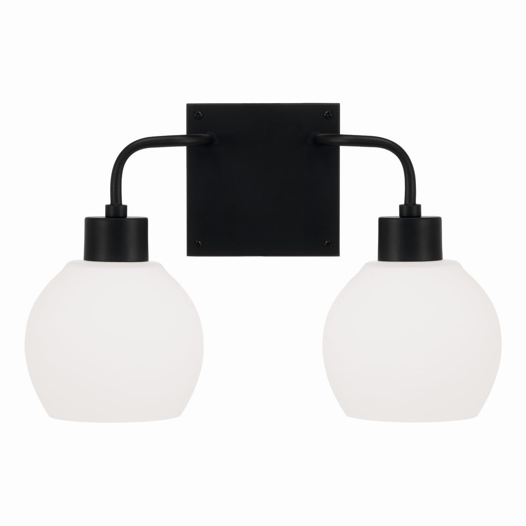 Capital Tanner 120021MB-540 Bath Vanity Light 15 in. wide - Matte Black