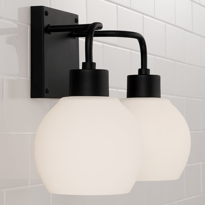 Capital Tanner 120021MB-540 Bath Vanity Light 15 in. wide - Matte Black