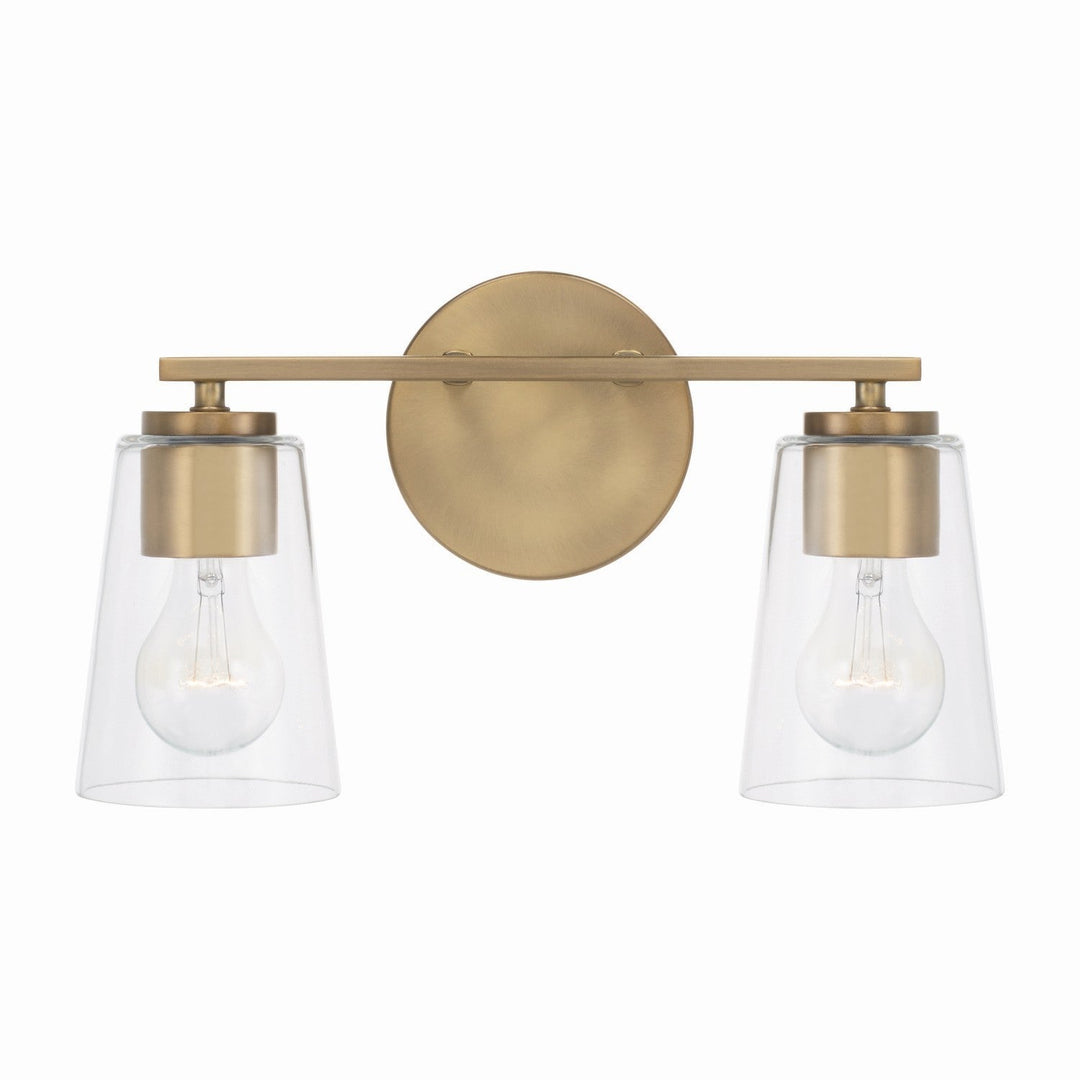 Capital Portman 148621AD-537 Bath Vanity Light 15 in. wide - Aged Brass