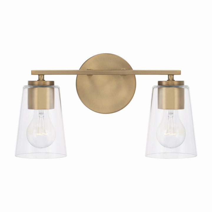 Capital Portman 148621AD-537 Bath Vanity Light 15 in. wide - Aged Brass