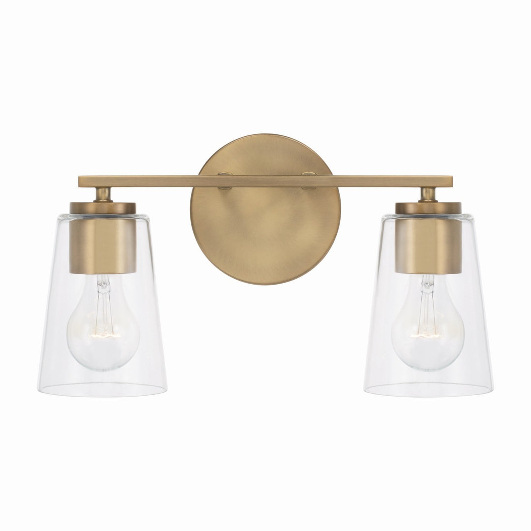 Capital Portman 148621AD-537 Bath Vanity Light 15 in. wide - Aged Brass