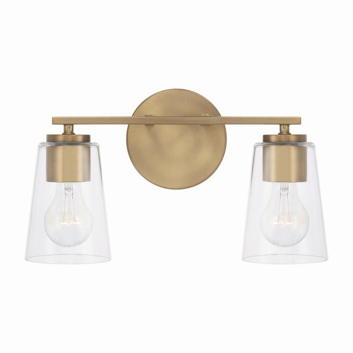 Capital Portman 148621AD-537 Bath Vanity Light 15 in. wide - Aged Brass