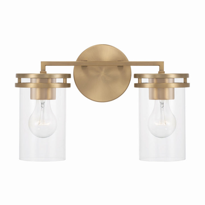 Capital Fuller 148721AD-539 Bath Vanity Light 15 in. wide - Aged Brass