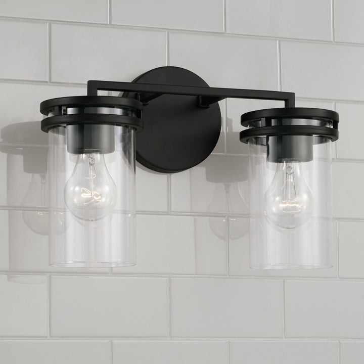 Capital Fuller 148721MB-539 Bath Vanity Light 15 in. wide - Matte Black