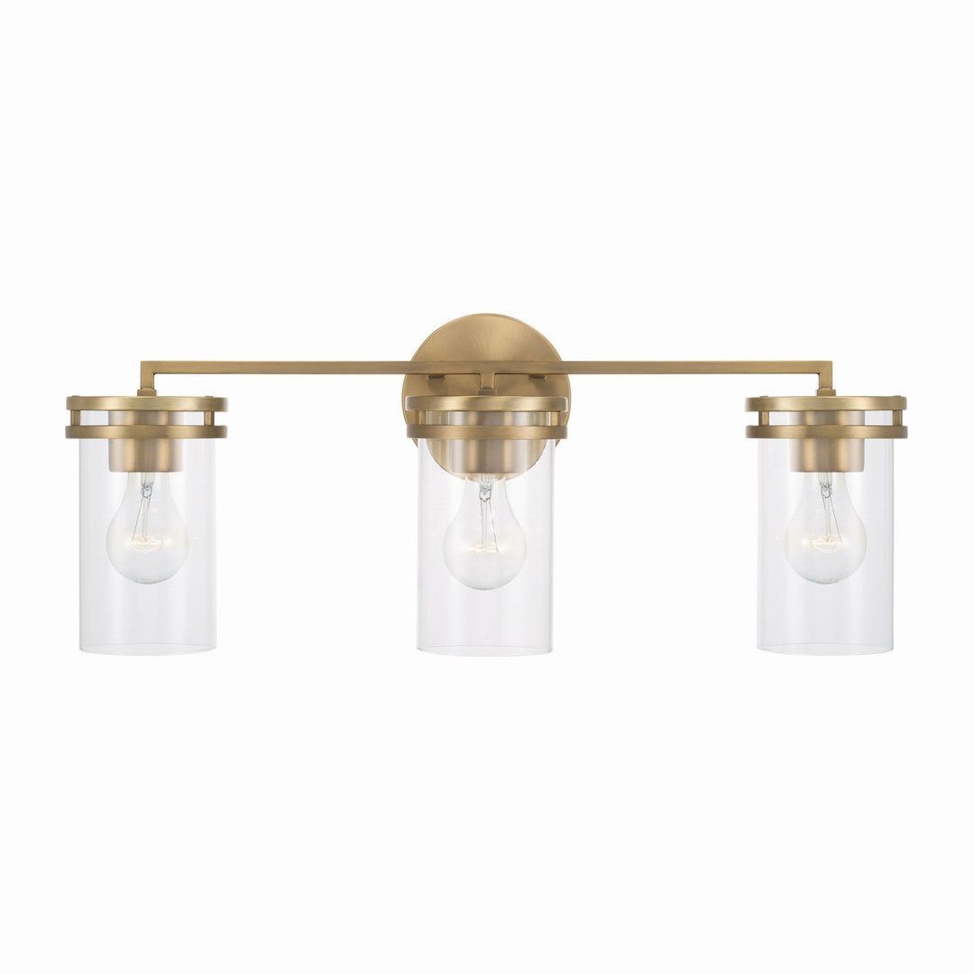 Capital Fuller 148731AD-539 Bath Vanity Light 24 in. wide - Aged Brass