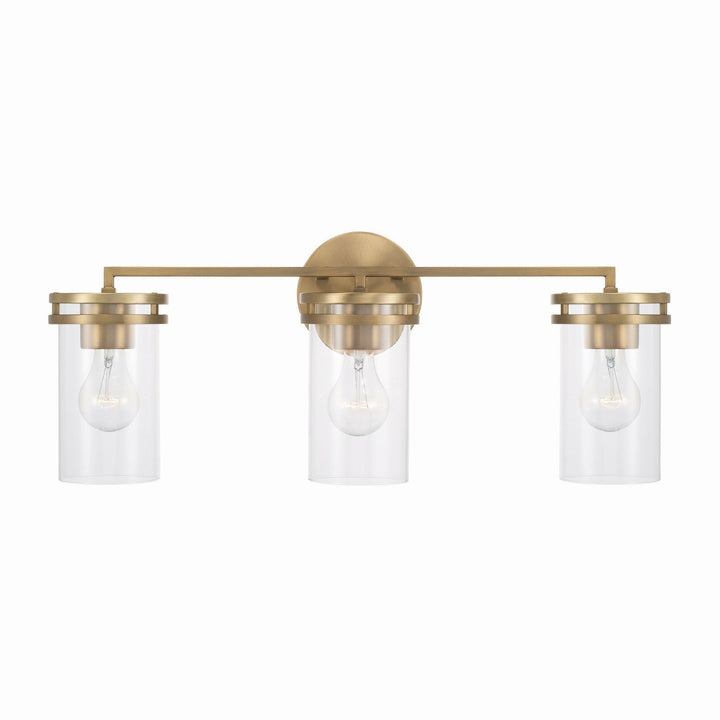 Capital Fuller 148731AD-539 Bath Vanity Light 24 in. wide - Aged Brass