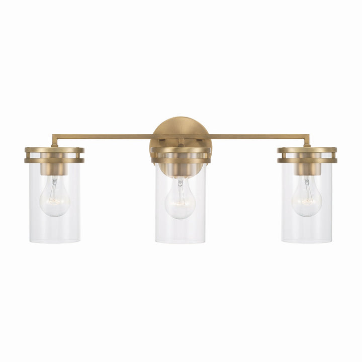 Capital Fuller 148731AD-539 Bath Vanity Light 24 in. wide - Aged Brass