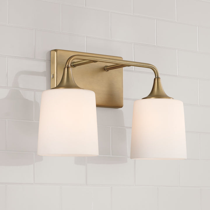 Capital Presley 148921AD-541 Bath Vanity Light 16 in. wide - Aged Brass