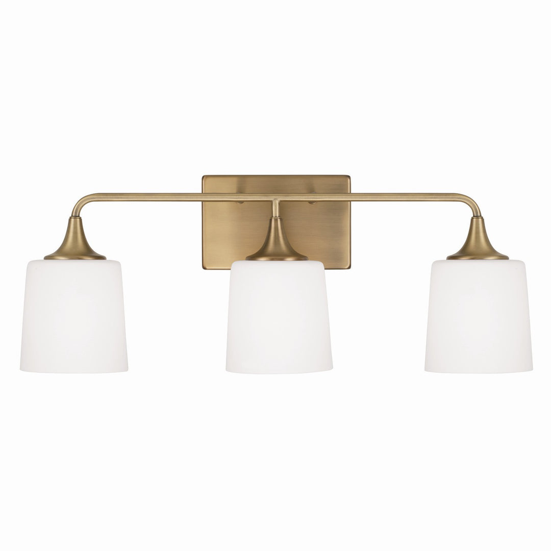 Capital Presley 148931AD-541 Bath Vanity Light 27 in. wide - Aged Brass
