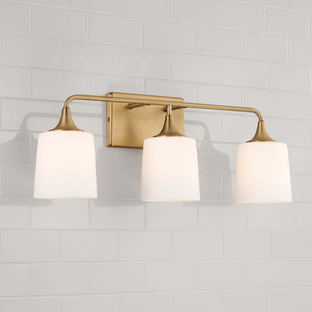 Capital Presley 148931AD-541 Bath Vanity Light 27 in. wide - Aged Brass