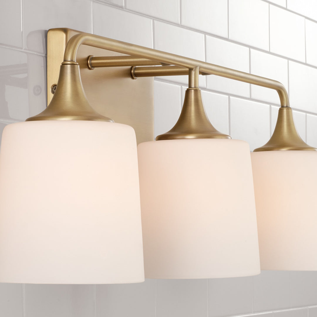 Capital Presley 148931AD-541 Bath Vanity Light 27 in. wide - Aged Brass