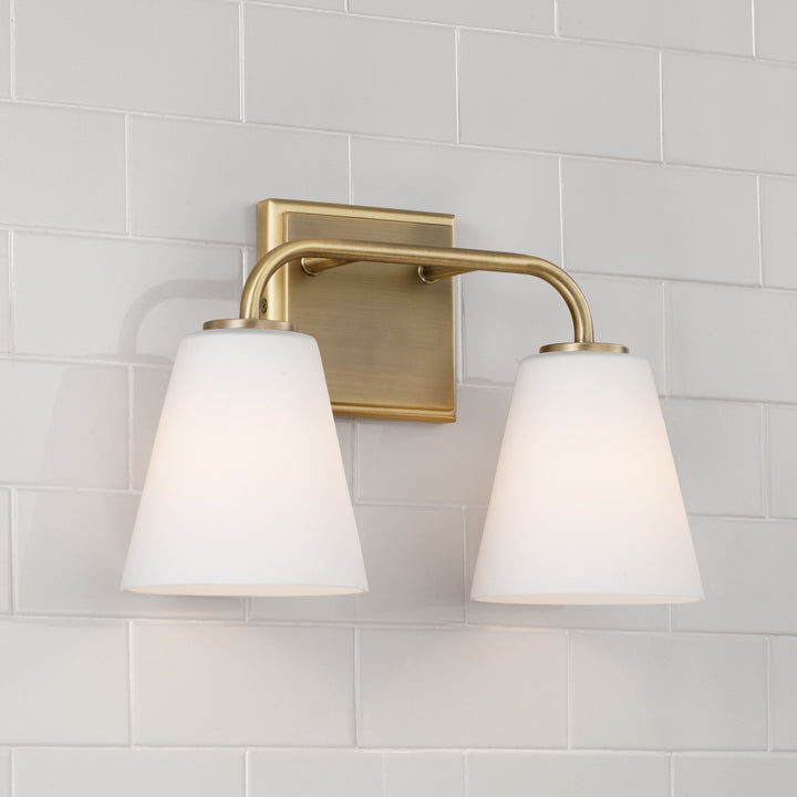 Capital Brody 149421AD-543 Bath Vanity Light 15 in. wide - Aged Brass