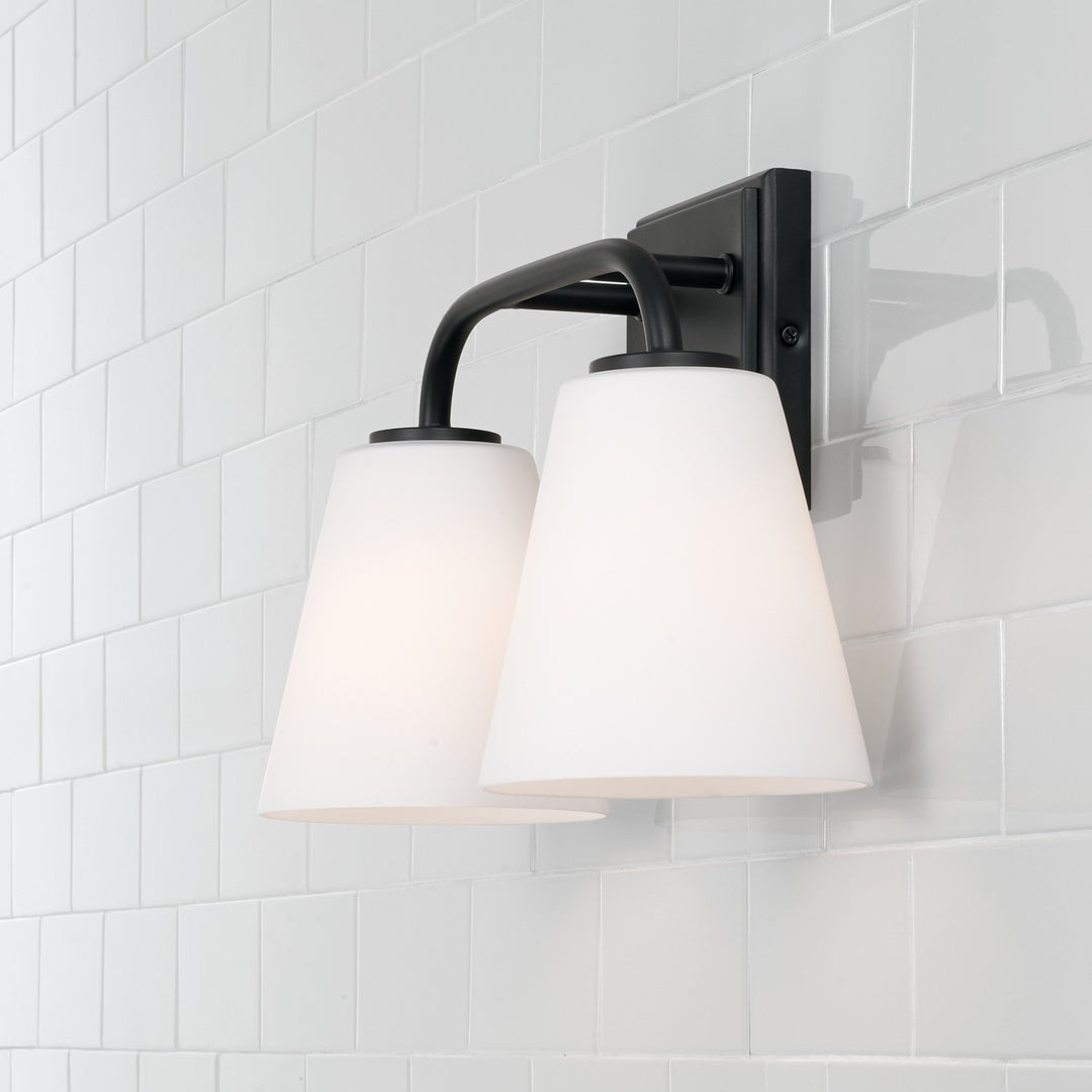 Capital Brody 149421MB-543 Bath Vanity Light 15 in. wide - Matte Black