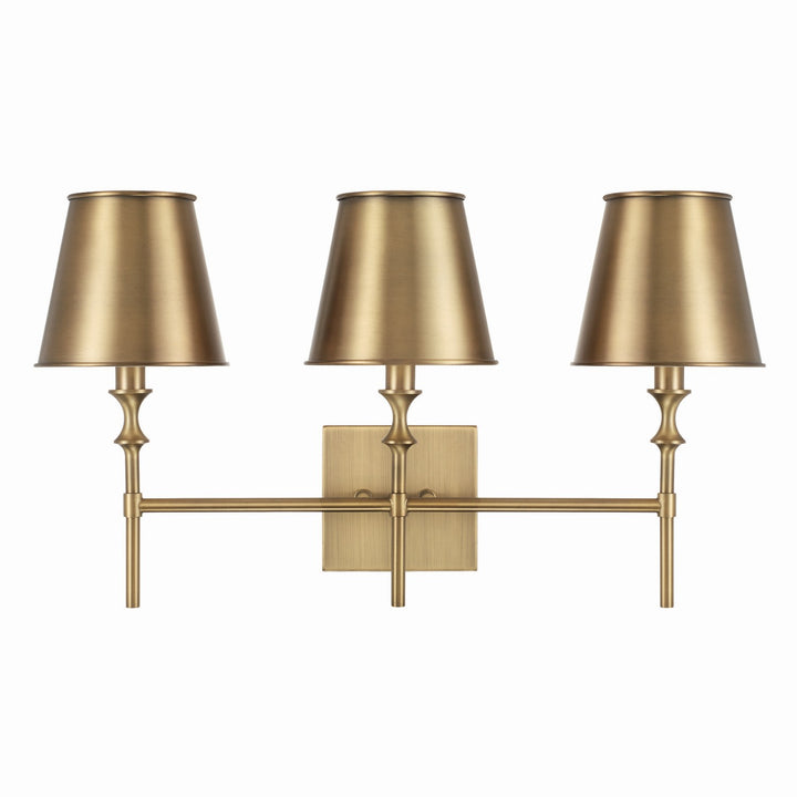 Capital Whitney 149731AD-708 Bath Vanity Light 24 in. wide - Aged Brass