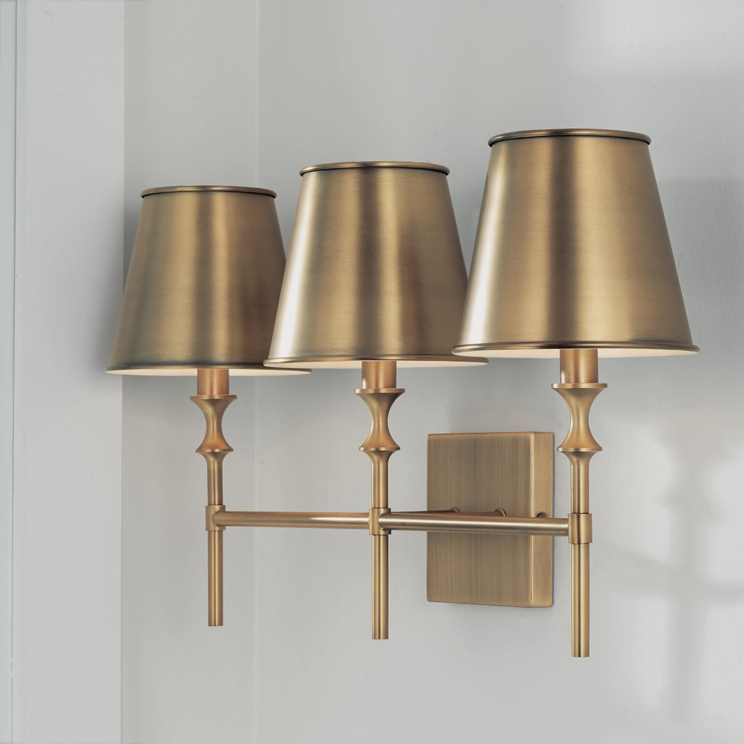 Capital Whitney 149731AD-708 Bath Vanity Light 24 in. wide - Aged Brass