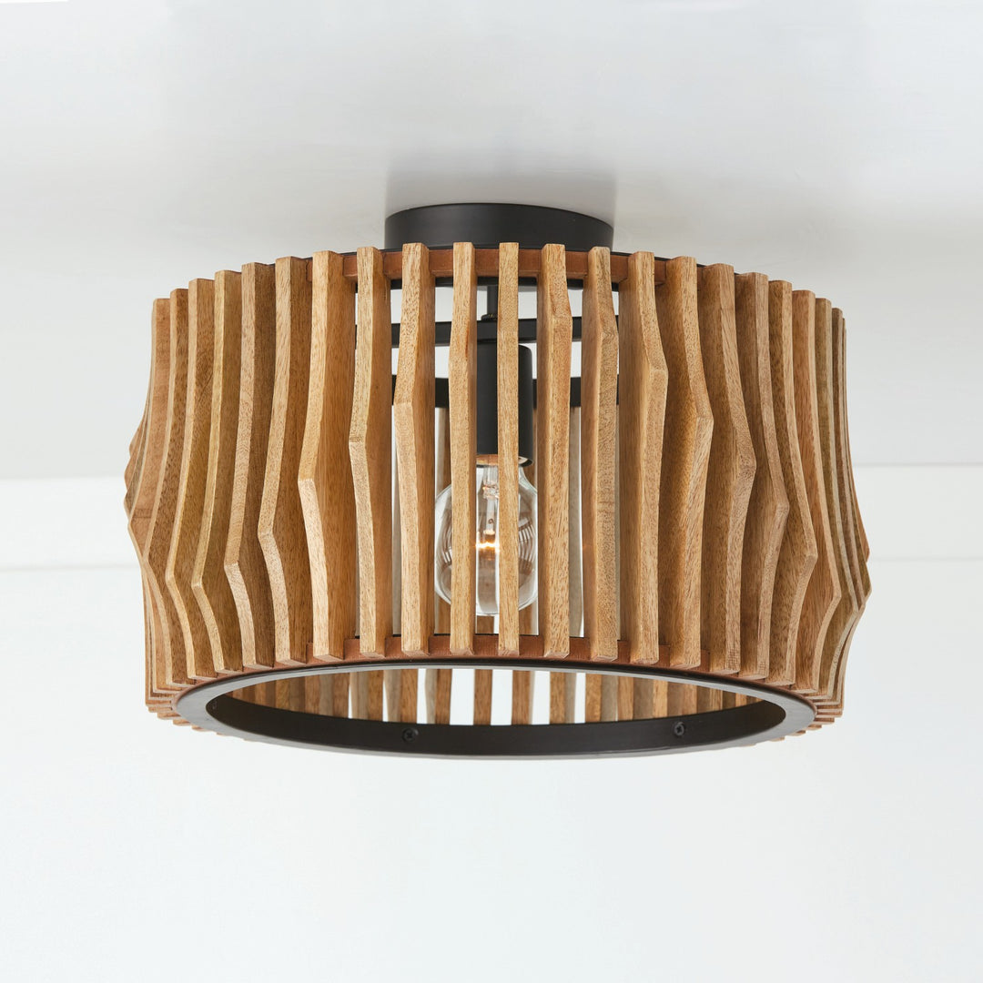Capital Archer 244632WK Ceiling Light - Light Wood and Matte Black