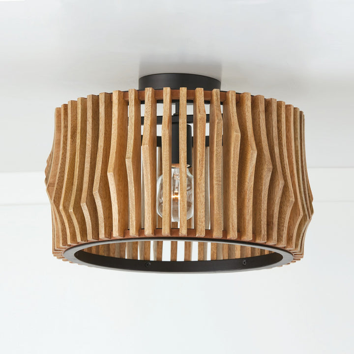 Capital Archer 244632WK Ceiling Light - Light Wood and Matte Black