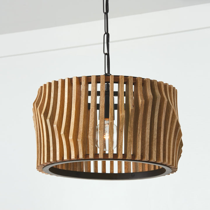 Capital Archer 244632WK Ceiling Light - Light Wood and Matte Black