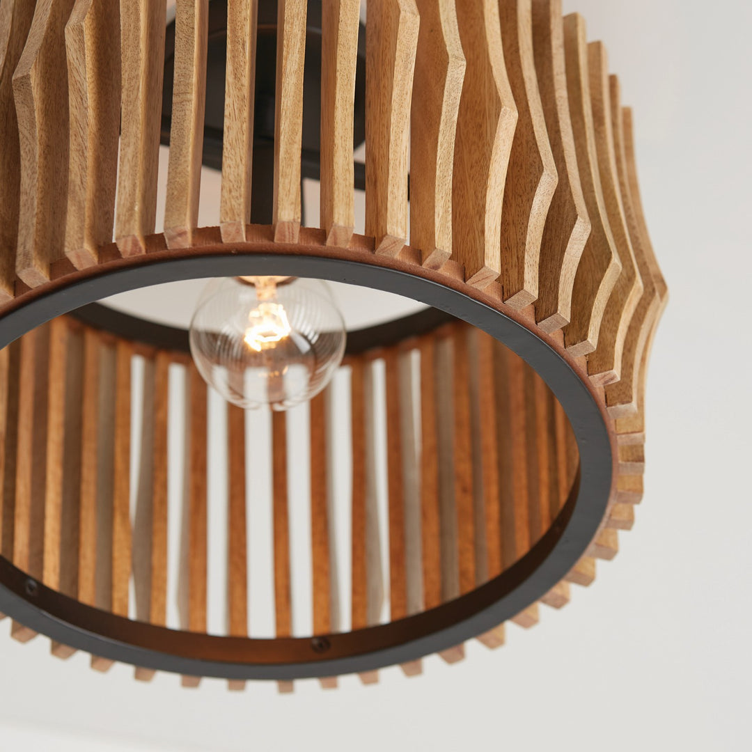 Capital Archer 244632WK Ceiling Light - Light Wood and Matte Black