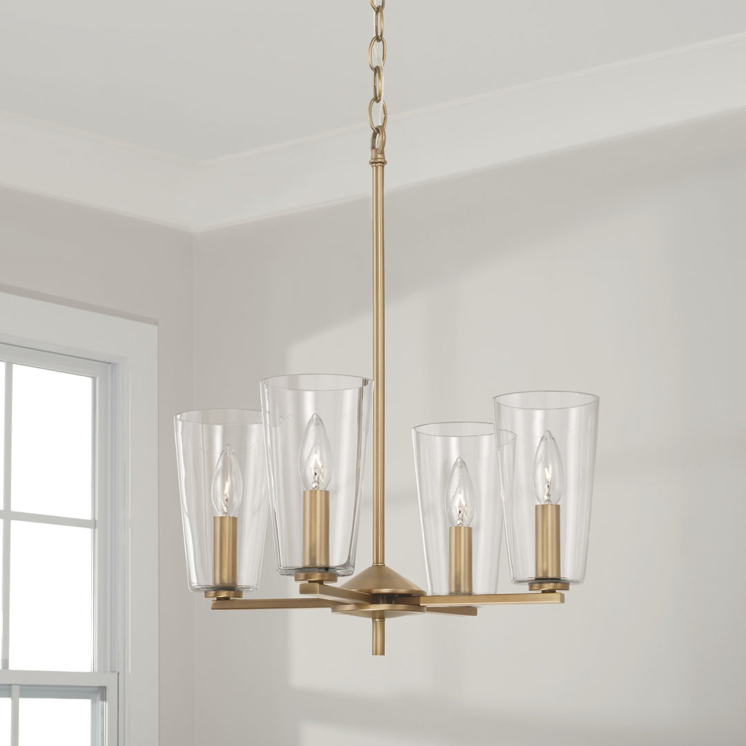 Capital Portman 348641AD-538 Chandelier Light - Aged Brass