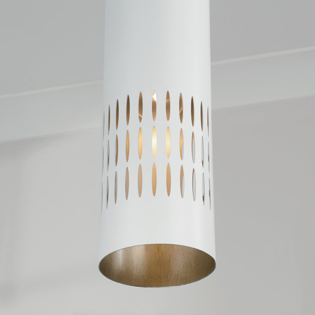 Capital Dash 350211AW Pendant Light - Aged Brass and White