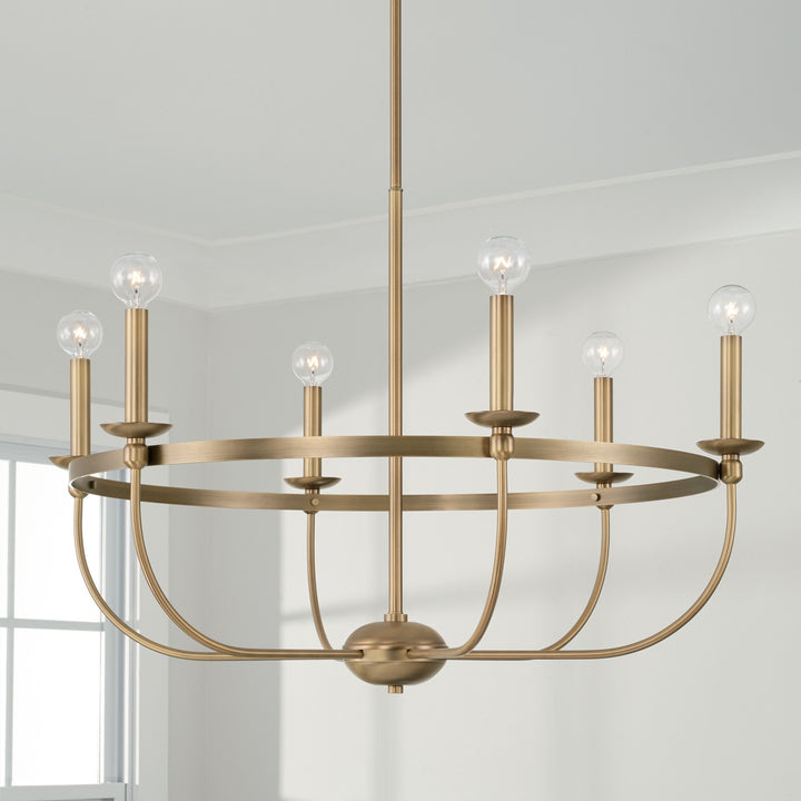 Capital Rylann 425161AD Chandelier Light - Aged Brass