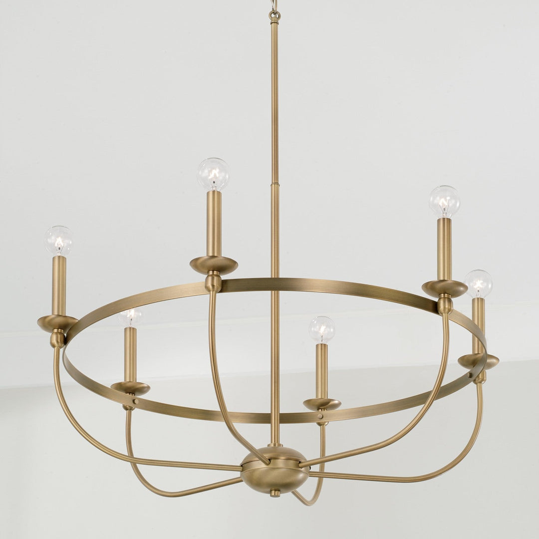 Capital Rylann 425161AD Chandelier Light - Aged Brass