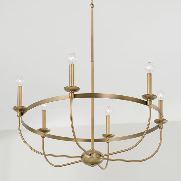 Capital Rylann 425161AD Chandelier Light - Aged Brass