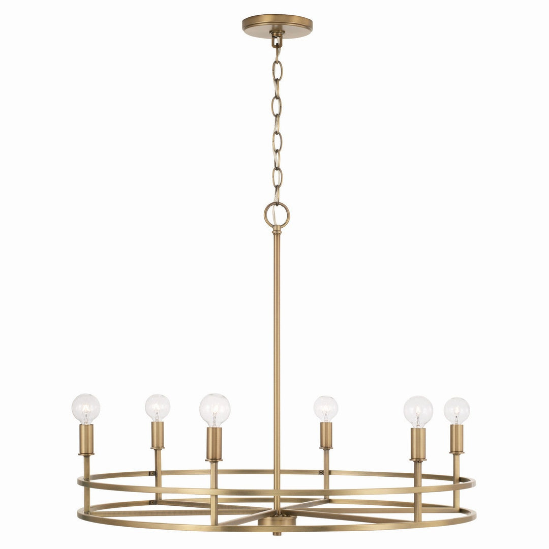 Capital Fuller 448761AD Chandelier Light - Aged Brass