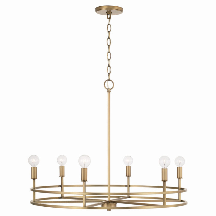 Capital Fuller 448761AD Chandelier Light - Aged Brass