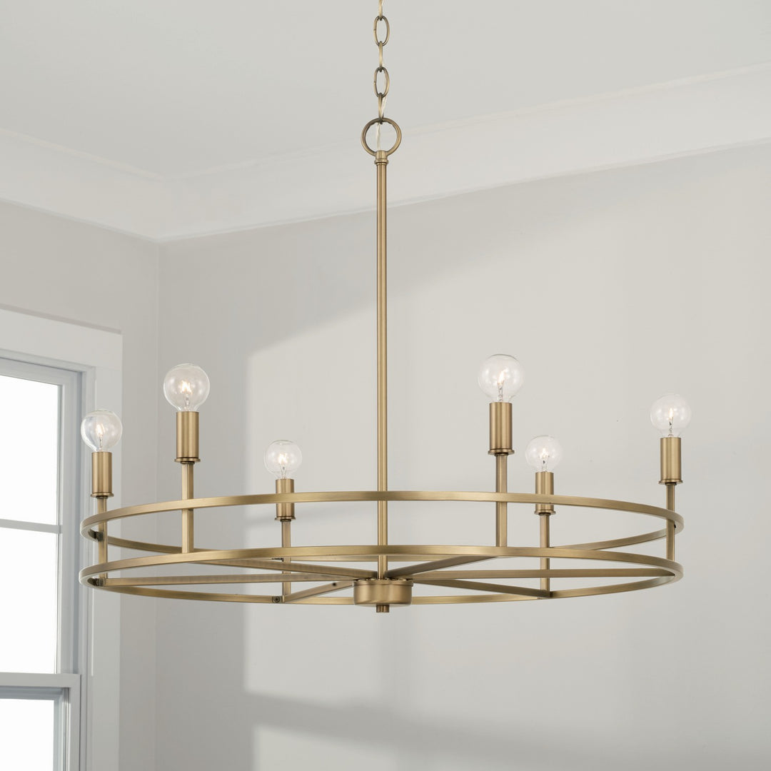 Capital Fuller 448761AD Chandelier Light - Aged Brass