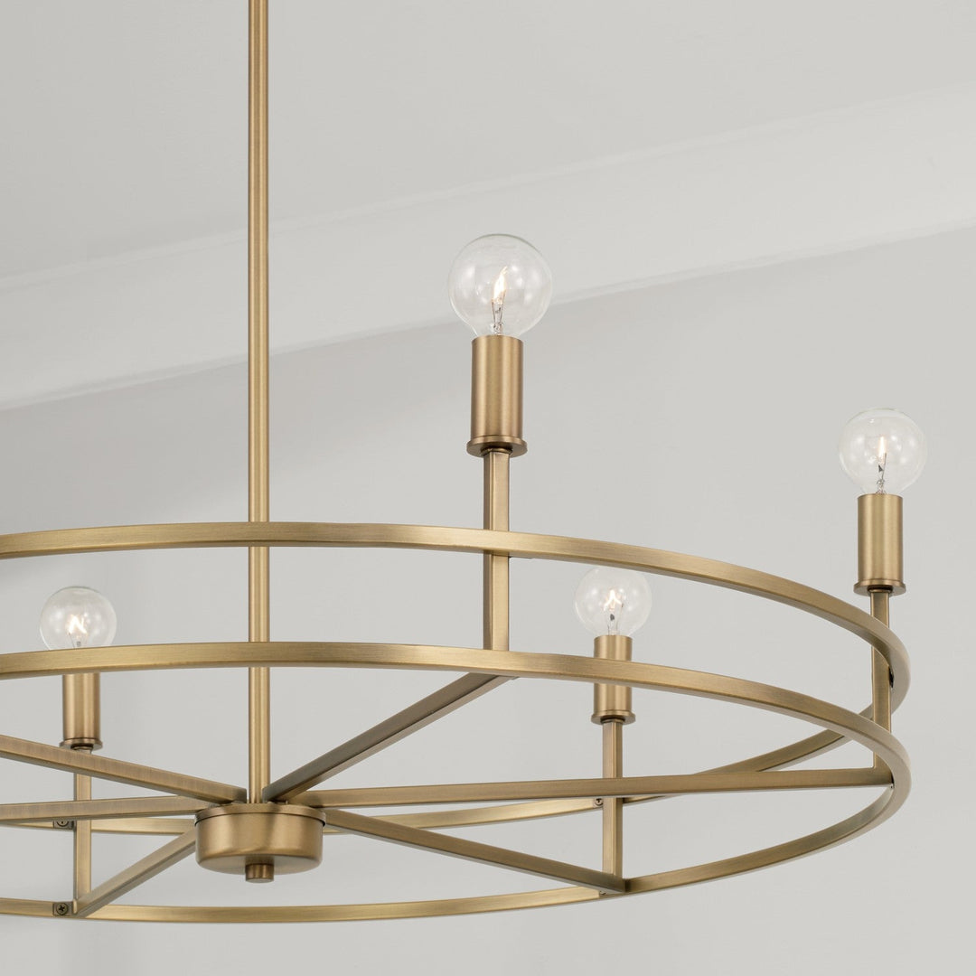 Capital Fuller 448761AD Chandelier Light - Aged Brass