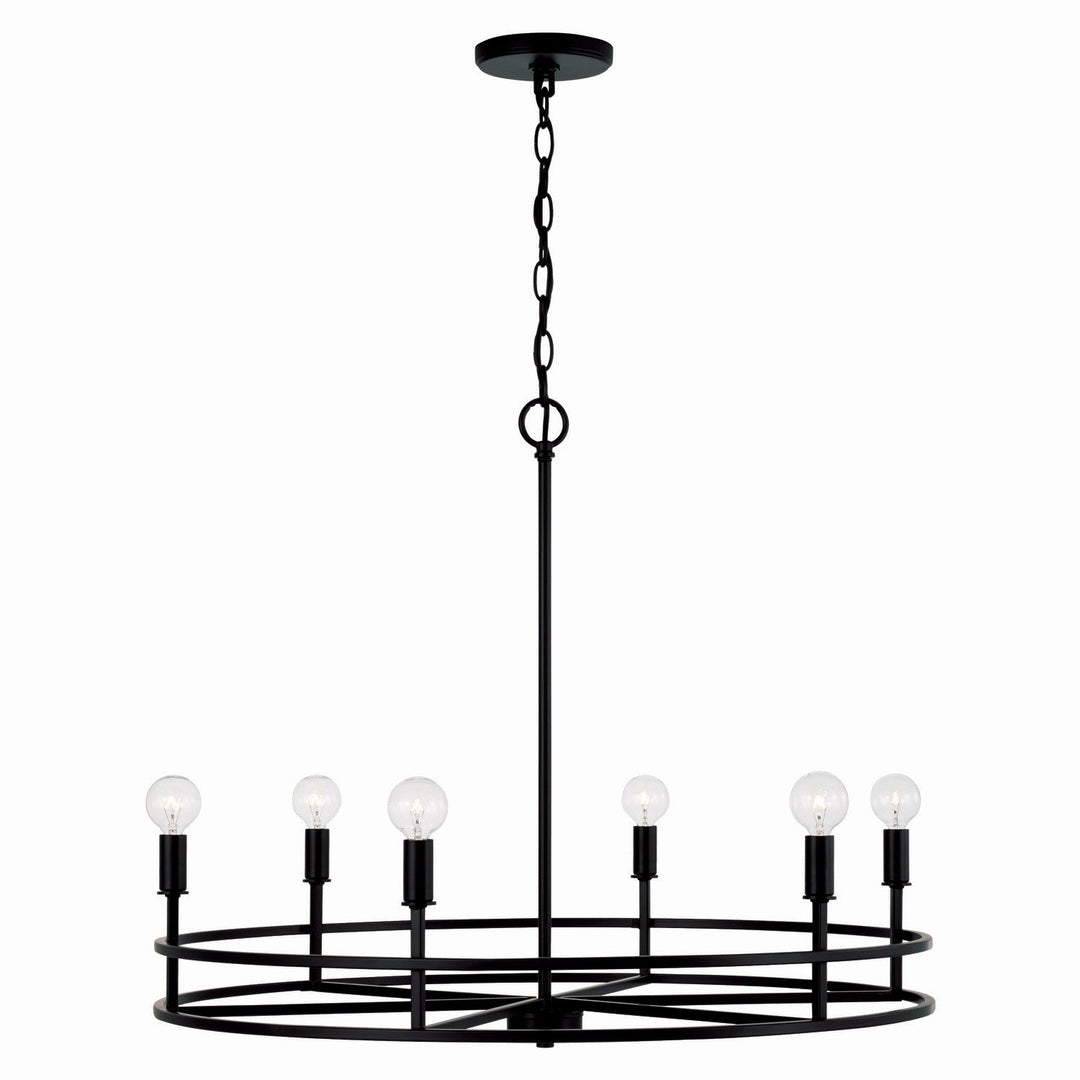 Capital Fuller 448761MB Chandelier Light - Matte Black