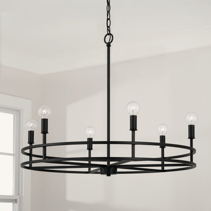 Capital Fuller 448761MB Chandelier Light - Matte Black