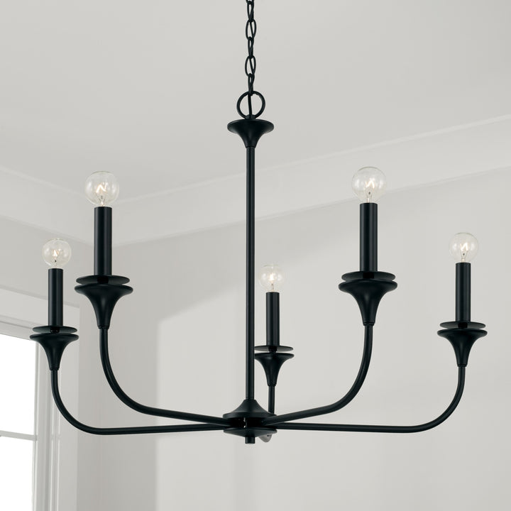 Capital Presley 448951MB Chandelier Light - Matte Black