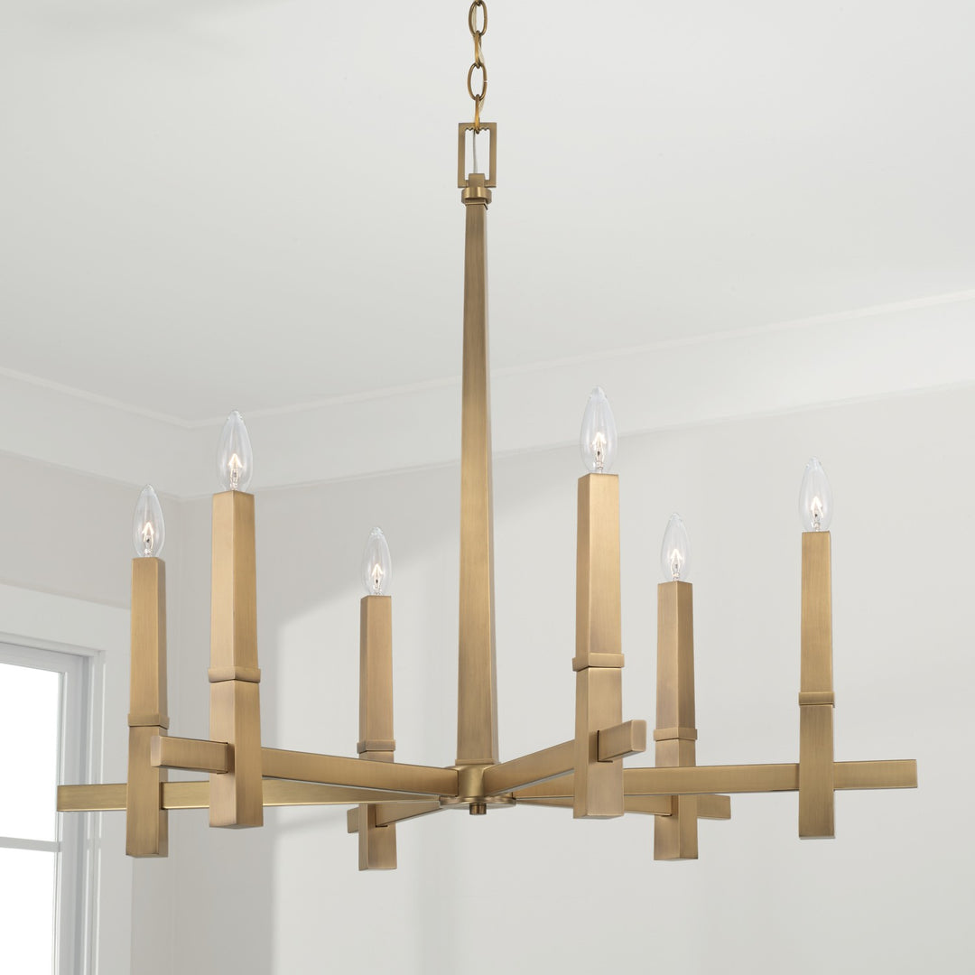 Capital Blake 449661AD Chandelier Light - Aged Brass