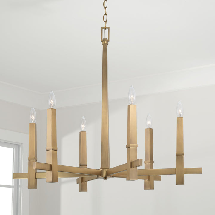 Capital Blake 449661AD Chandelier Light - Aged Brass