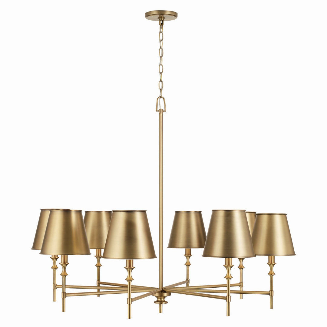 Capital Whitney 449781AD-707 Chandelier Light - Aged Brass